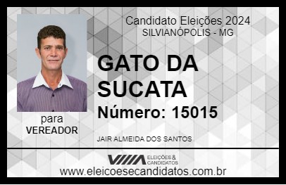 Candidato GATO DA SUCATA 2024 - SILVIANÓPOLIS - Eleições