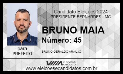 Candidato BRUNO MAIA 2024 - PRESIDENTE BERNARDES - Eleições