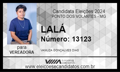 Candidato LALÁ 2024 - PONTO DOS VOLANTES - Eleições