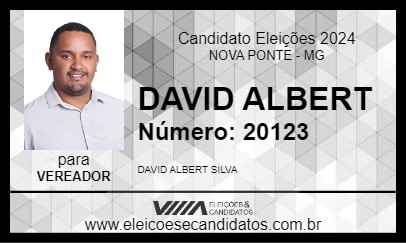 Candidato DAVID ALBERT 2024 - NOVA PONTE - Eleições