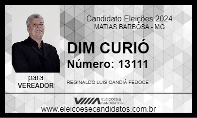 Candidato DIM CURIÓ 2024 - MATIAS BARBOSA - Eleições