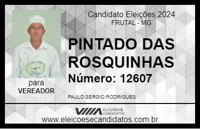 Candidato PINTADO DAS ROSQUINHAS 2024 - FRUTAL - Eleições