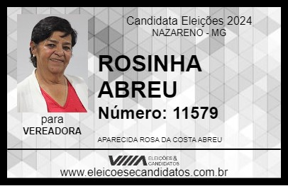 Candidato ROSINHA ABREU 2024 - NAZARENO - Eleições