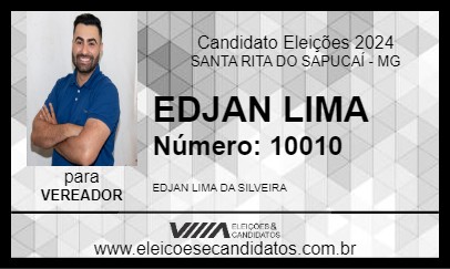 Candidato EDJAN LIMA 2024 - SANTA RITA DO SAPUCAÍ - Eleições