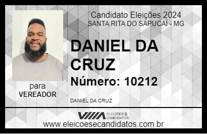 Candidato DANIEL DA CRUZ 2024 - SANTA RITA DO SAPUCAÍ - Eleições