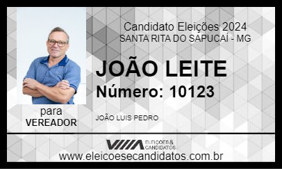 Candidato JOÃO LEITE 2024 - SANTA RITA DO SAPUCAÍ - Eleições