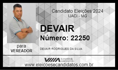 Candidato DEVAIR 2024 - IJACI - Eleições