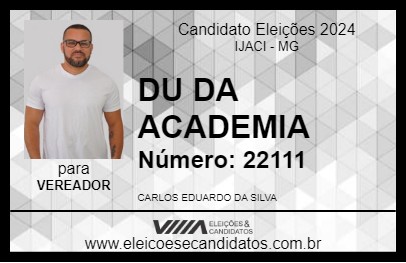 Candidato DU DA ACADEMIA 2024 - IJACI - Eleições