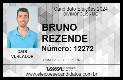 Candidato BRUNO REZENDE 2024 - DIVINÓPOLIS - Eleições