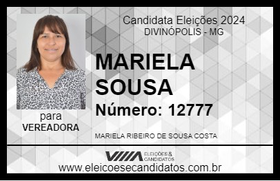 Candidato MARIELA SOUSA 2024 - DIVINÓPOLIS - Eleições