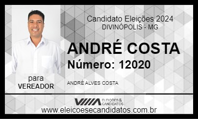 Candidato ANDRÉ COSTA 2024 - DIVINÓPOLIS - Eleições