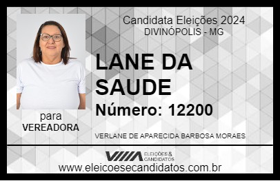 Candidato LANE DA SAUDE 2024 - DIVINÓPOLIS - Eleições