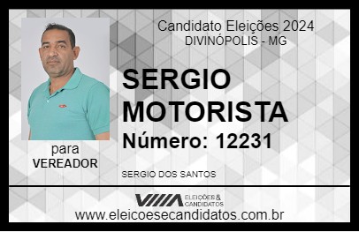 Candidato SERGIO MOTORISTA 2024 - DIVINÓPOLIS - Eleições