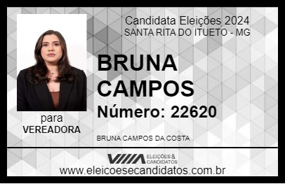 Candidato BRUNA CAMPOS 2024 - SANTA RITA DO ITUETO - Eleições