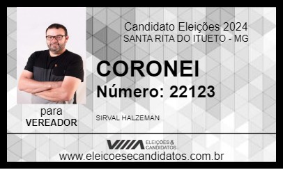 Candidato CORONEI 2024 - SANTA RITA DO ITUETO - Eleições