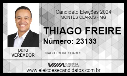 Candidato THIAGO FREIRE 2024 - MONTES CLAROS - Eleições