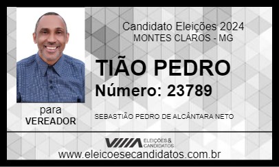 Candidato TIÃO PEDRO 2024 - MONTES CLAROS - Eleições