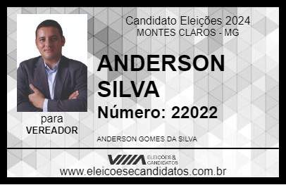 Candidato ANDERSON SILVA 2024 - MONTES CLAROS - Eleições