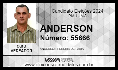 Candidato ANDERSON 2024 - PIAU - Eleições