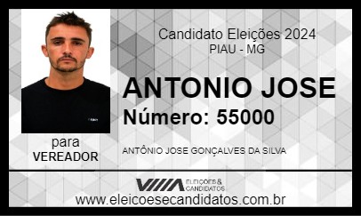 Candidato ANTONIO JOSE 2024 - PIAU - Eleições