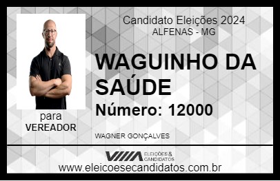 Candidato WAGUINHO DA SAÚDE 2024 - ALFENAS - Eleições