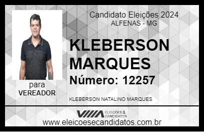 Candidato KLEBERSON MARQUES 2024 - ALFENAS - Eleições