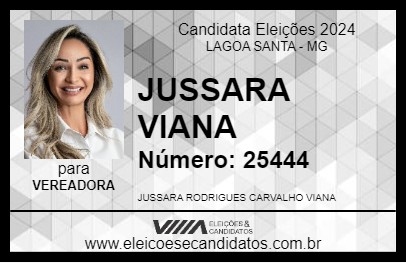 Candidato JUSSARA VIANA 2024 - LAGOA SANTA - Eleições