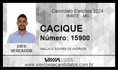 Candidato CACIQUE 2024 - IBIRITÉ - Eleições