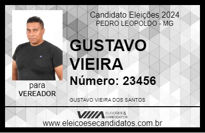 Candidato GUSTAVO VIEIRA 2024 - PEDRO LEOPOLDO - Eleições