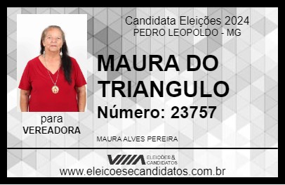 Candidato MAURA DO TRIANGULO 2024 - PEDRO LEOPOLDO - Eleições