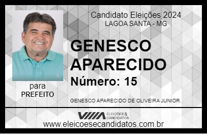 Candidato GENESCO APARECIDO 2024 - LAGOA SANTA - Eleições