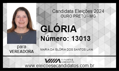 Candidato GLÓRIA 2024 - OURO PRETO - Eleições