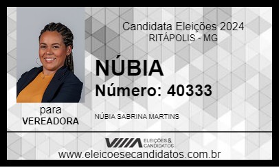 Candidato NÚBIA 2024 - RITÁPOLIS - Eleições