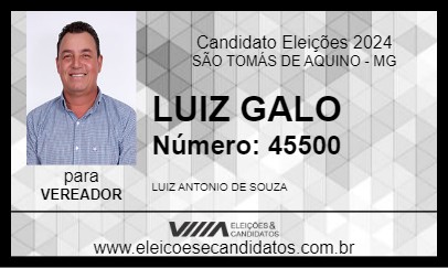 Candidato LUIZ GALO 2024 - SÃO TOMÁS DE AQUINO - Eleições