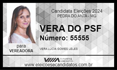 Candidato VERA DO PSF 2024 - PEDRA DO ANTA - Eleições