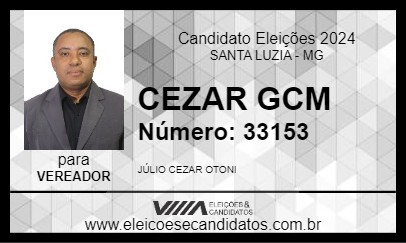 Candidato CEZAR GCM 2024 - SANTA LUZIA - Eleições