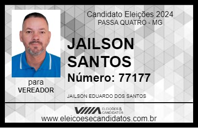 Candidato JAILSON SANTOS 2024 - PASSA QUATRO - Eleições