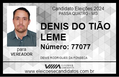 Candidato DENIS DO TIÃO LEME 2024 - PASSA QUATRO - Eleições