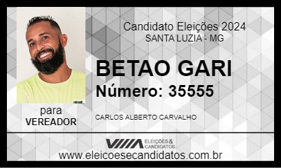 Candidato BETAO GARI 2024 - SANTA LUZIA - Eleições