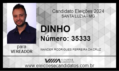 Candidato DINHO 2024 - SANTA LUZIA - Eleições