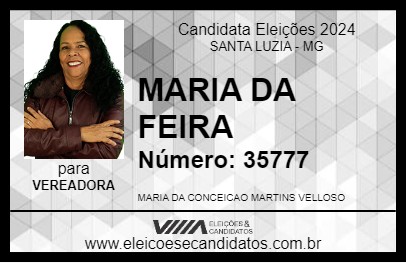 Candidato MARIA DA FEIRA 2024 - SANTA LUZIA - Eleições