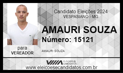 Candidato AMAURI SOUZA 2024 - VESPASIANO - Eleições