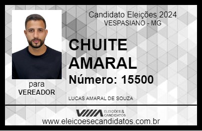 Candidato CHUITE AMARAL 2024 - VESPASIANO - Eleições