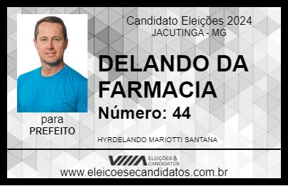 Candidato DELANDO 2024 - JACUTINGA - Eleições