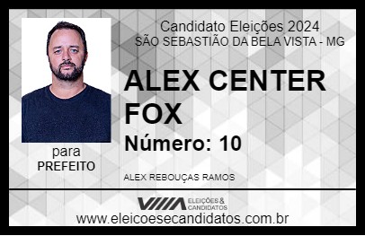 Candidato ALEX CENTER FOX 2024 - SÃO SEBASTIÃO DA BELA VISTA - Eleições