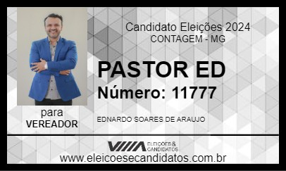 Candidato PASTOR ED 2024 - CONTAGEM - Eleições