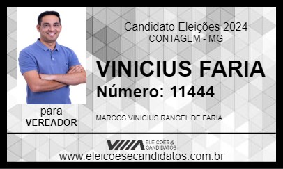 Candidato VINICIUS FARIA 2024 - CONTAGEM - Eleições