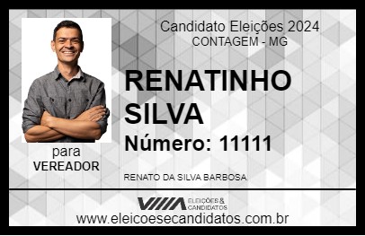 Candidato RENATINHO SILVA 2024 - CONTAGEM - Eleições