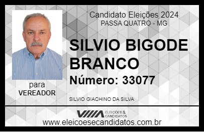 Candidato SILVIO BIGODE BRANCO 2024 - PASSA QUATRO - Eleições