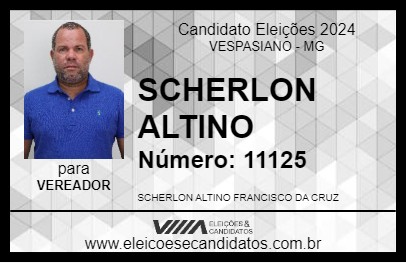 Candidato SCHERLON ALTINO 2024 - VESPASIANO - Eleições